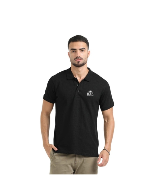Greys&Blues Organic Polo Plain Tshirt- Black